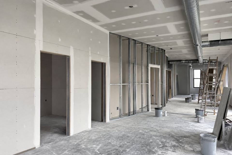 commercial drywall detail for drywall work in Daytona Beach