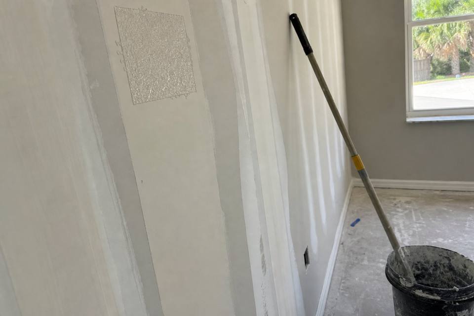 sheetrock hanging detail for drywall work in Daytona Beach