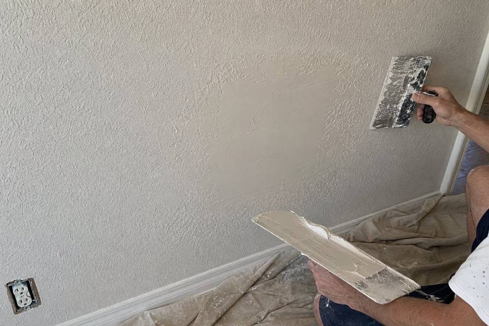 texture matching detail for drywall work in Daytona Beach